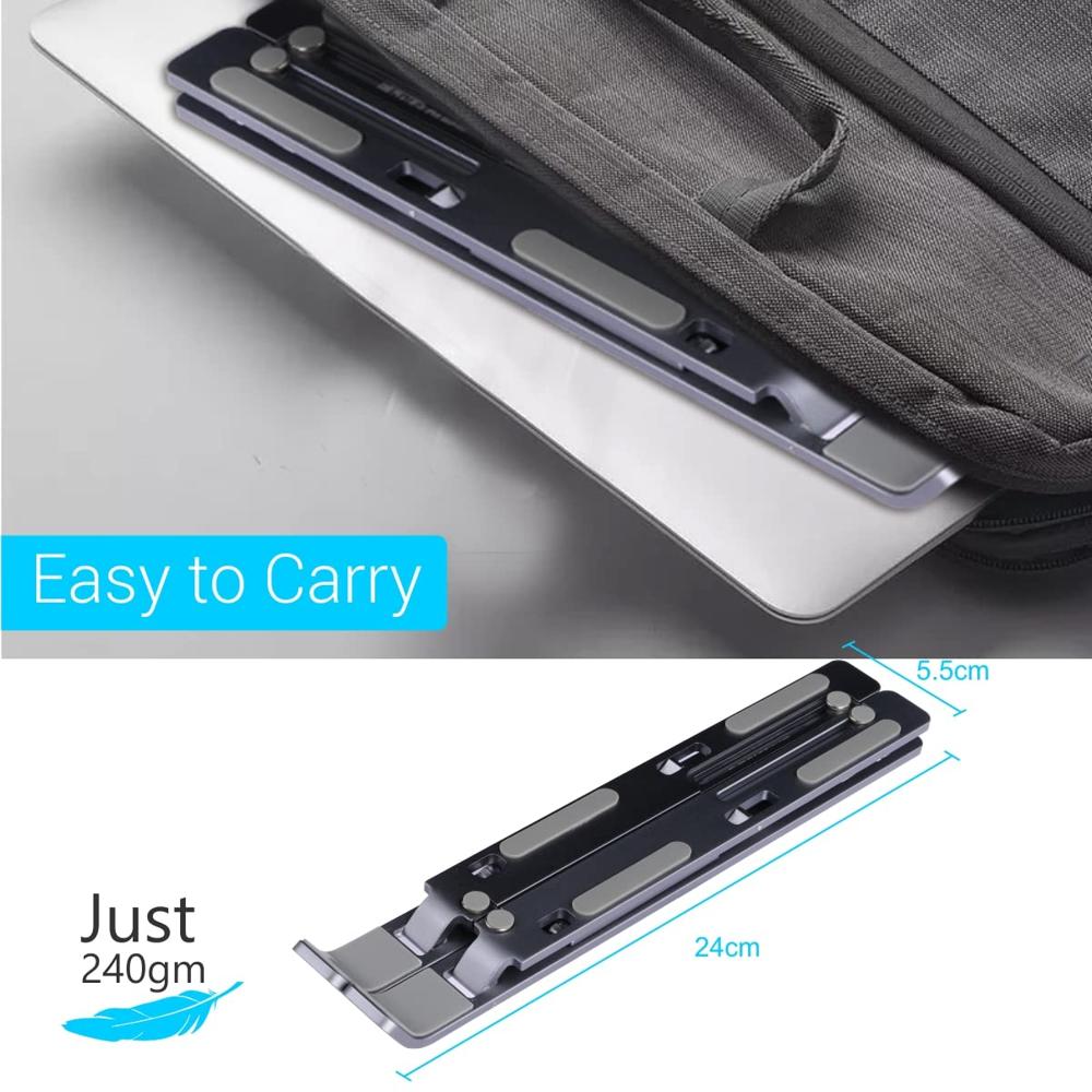 Portronics My Buddy K Portable Laptop Stand with Adjustable