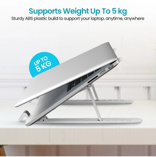 Portronics My Buddy K Lite Adjustable & Foldable Laptop Holder Riser for 15.6
