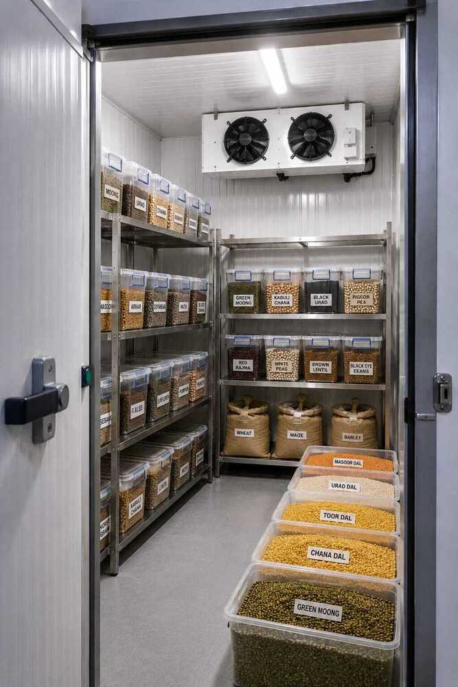 Cold Storage Rooms - 15x15x10 ft PPGI Panel, EMERSON Hermatic Compressor, Automatic Defrost, High Volume Ventilation