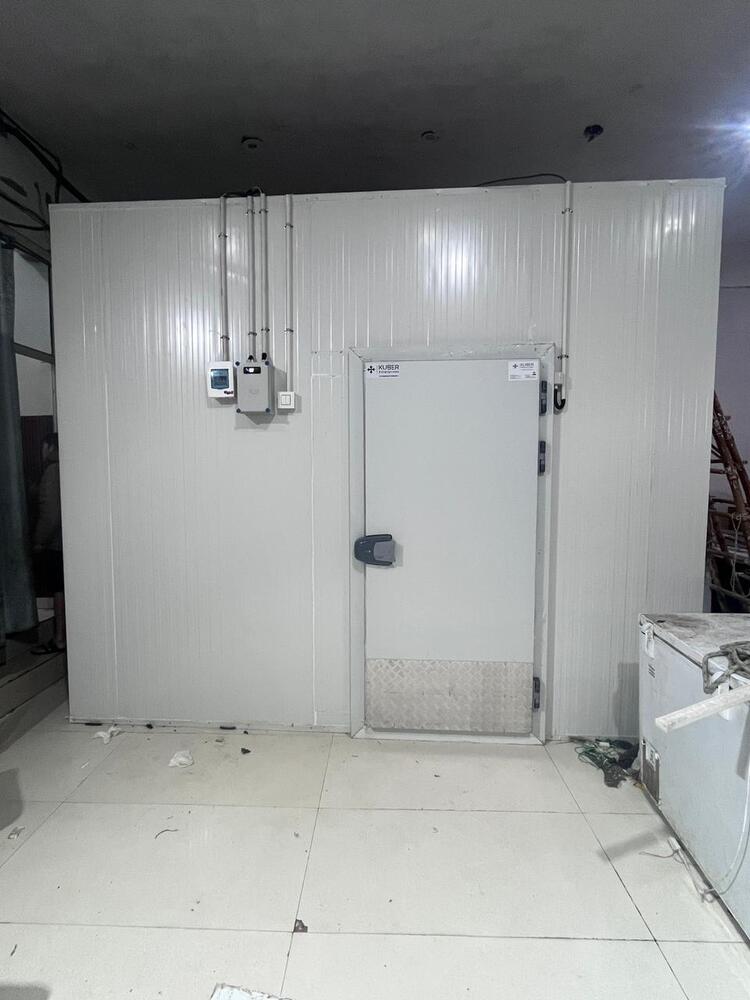 Freezer Room - Polyurethane Puf Panels 10x10x8 Ft White/grey, 2 Ton Capacity, Auto Defrost, 230v Hermetic Compressor