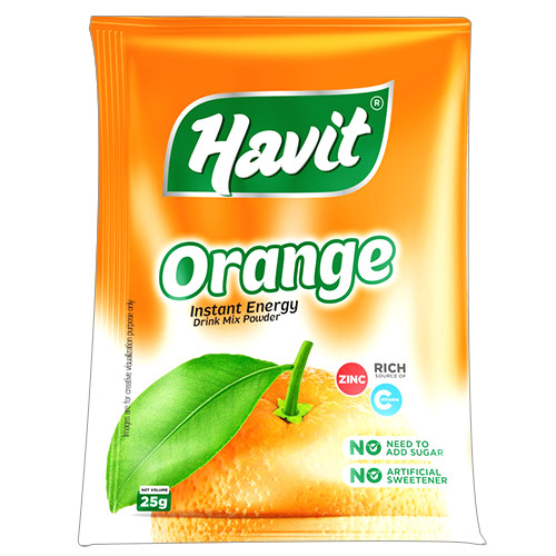 Orange Instant Energy Drink Mix Powder