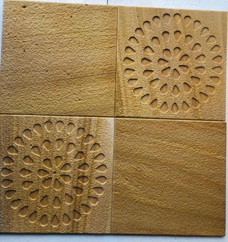 Teak CNC Pattern Marble