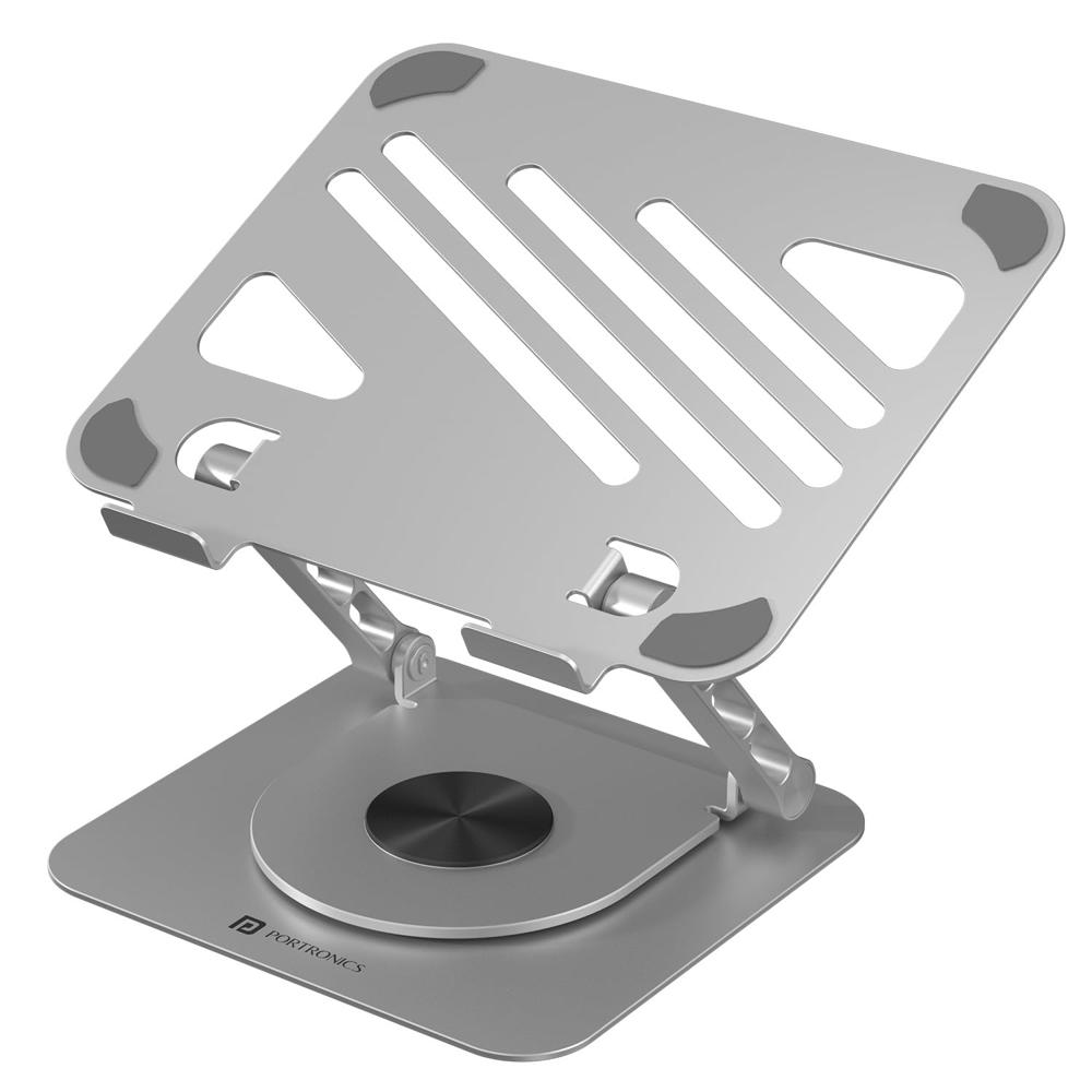Portronics My Buddy K3 Portable Laptop Tabletop Stand I Foldable