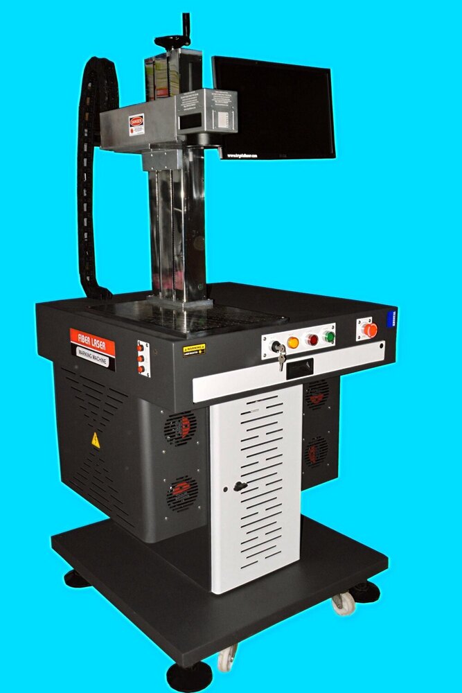 30w Fiber Laser Marking Machine - Color: Blue