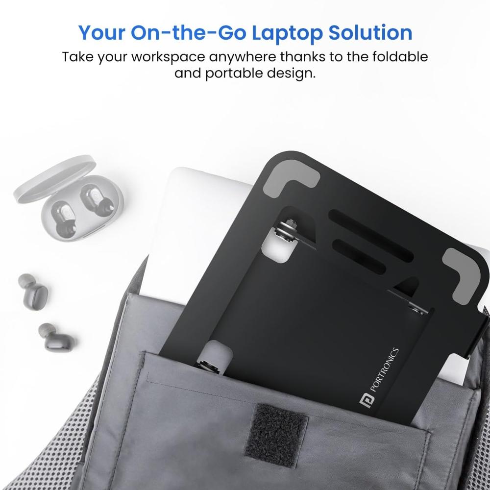 Portronics My Buddy K3 Pro Laptop Stand with Adjustable
