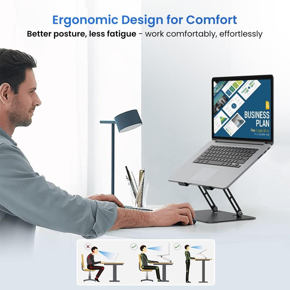Portronics My Buddy K3 Pro Laptop Stand with Adjustable