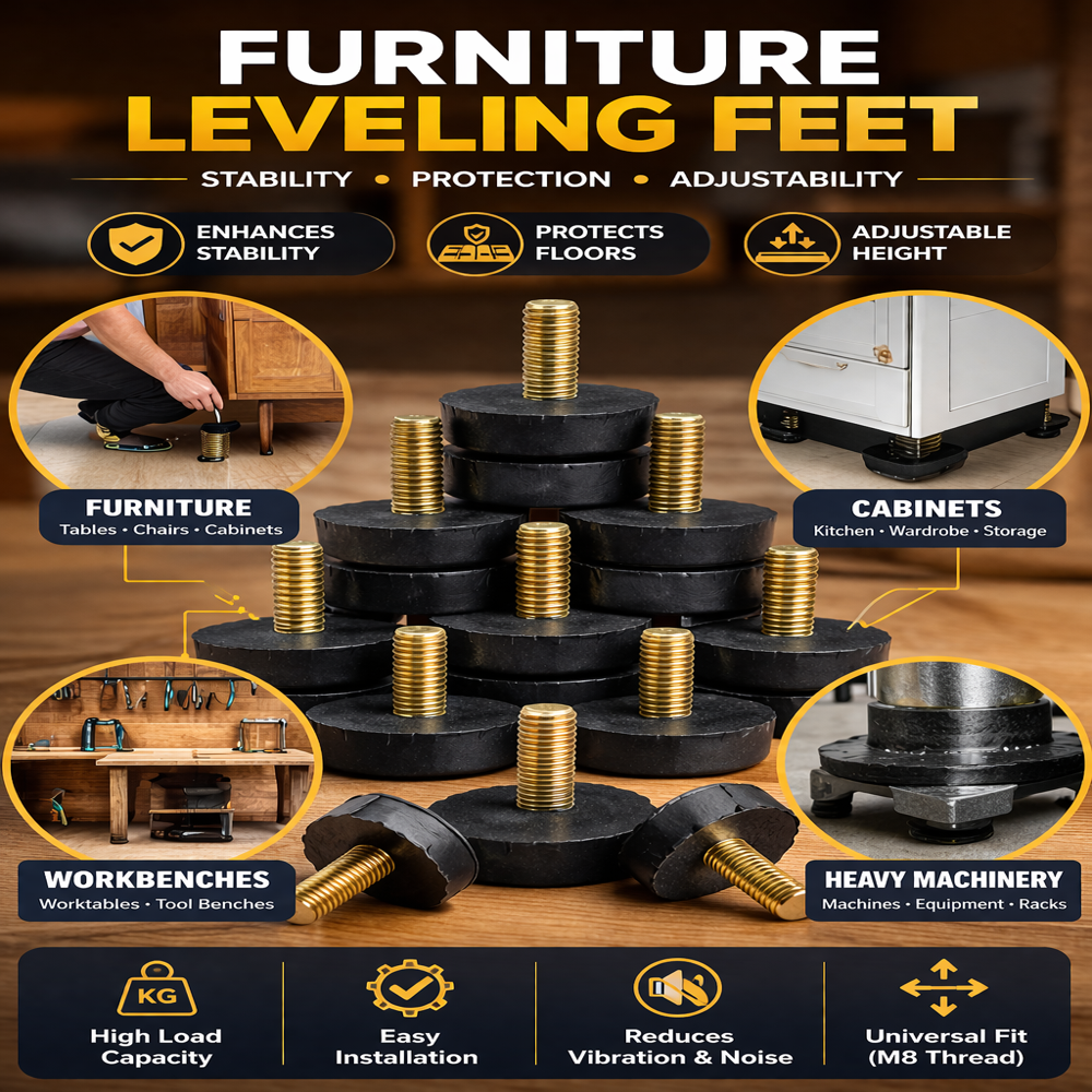 Thread Furniture Feet Levelers, 10 PCS