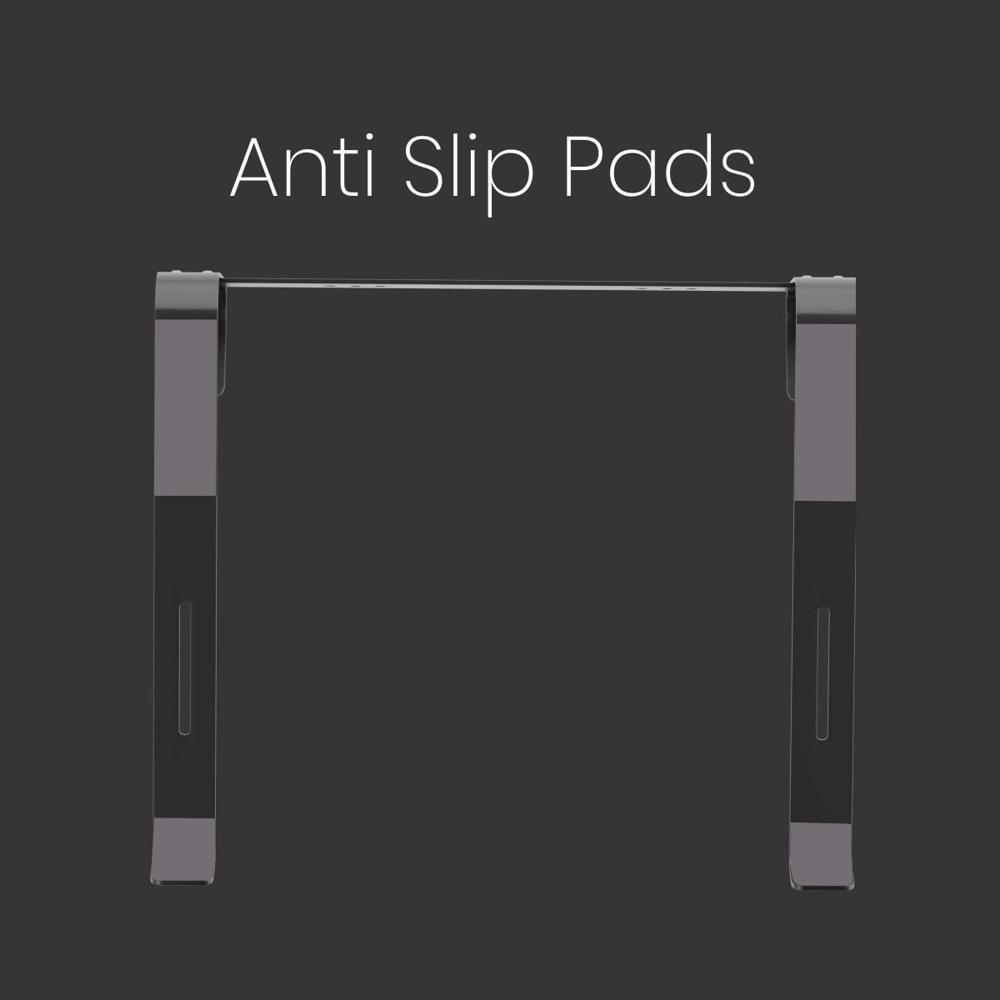 Portronics My Buddy K4 Portable Laptop Stand Support Upto 15 inch Laptops(Black)