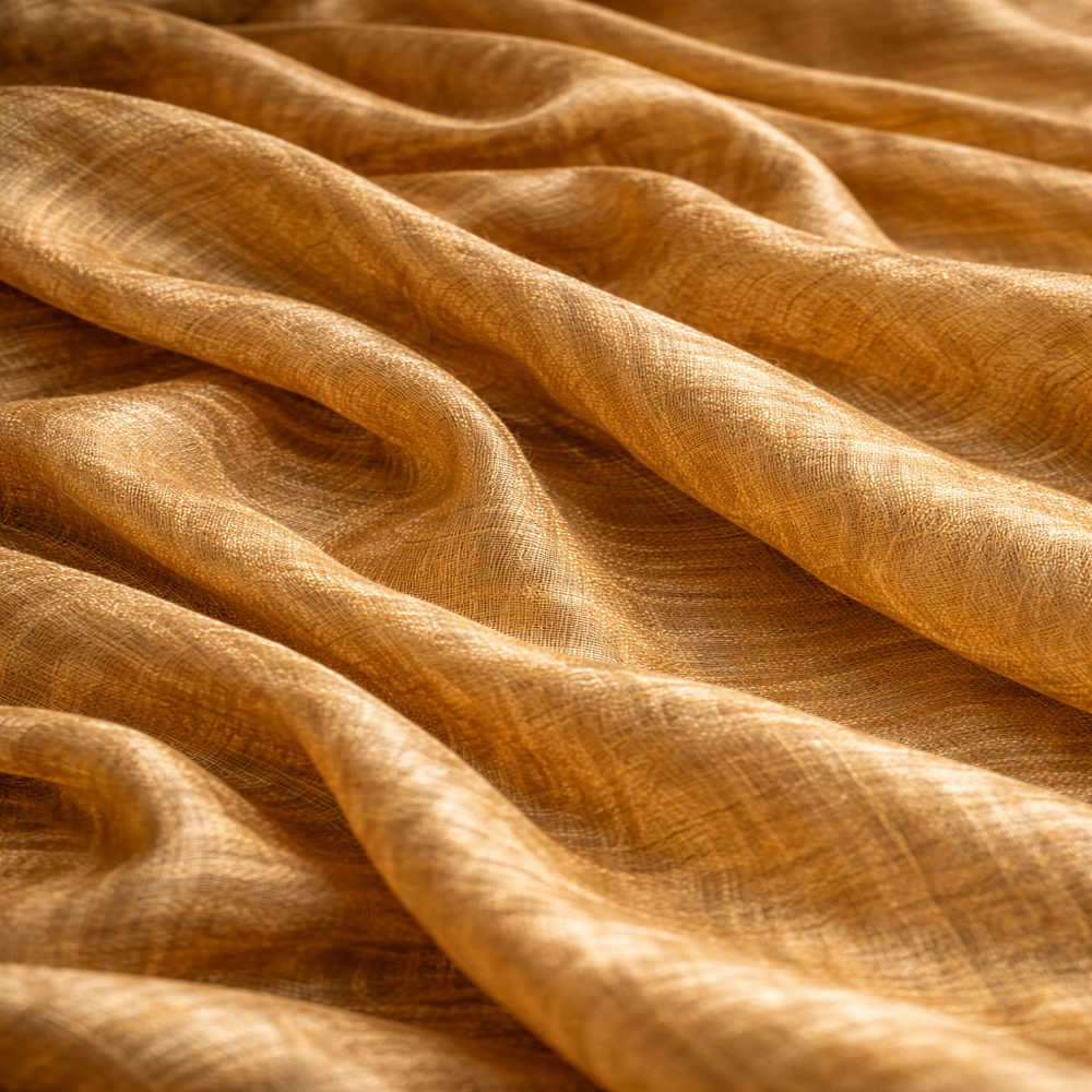 Tussar Silk Fabric, Premium Natural Textured Silk with Raw Finish for Saree, Garments & Ethnic Designer Wear