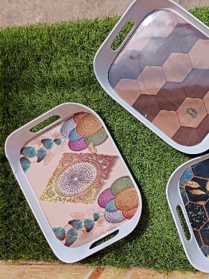 Melamine Decorative Tray Medium Myra