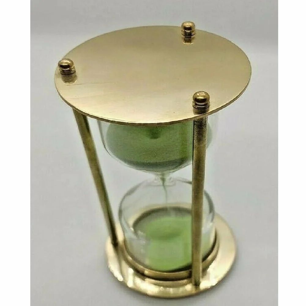 Brass Base & Green Sand Best for Home and Office Decor 5 min