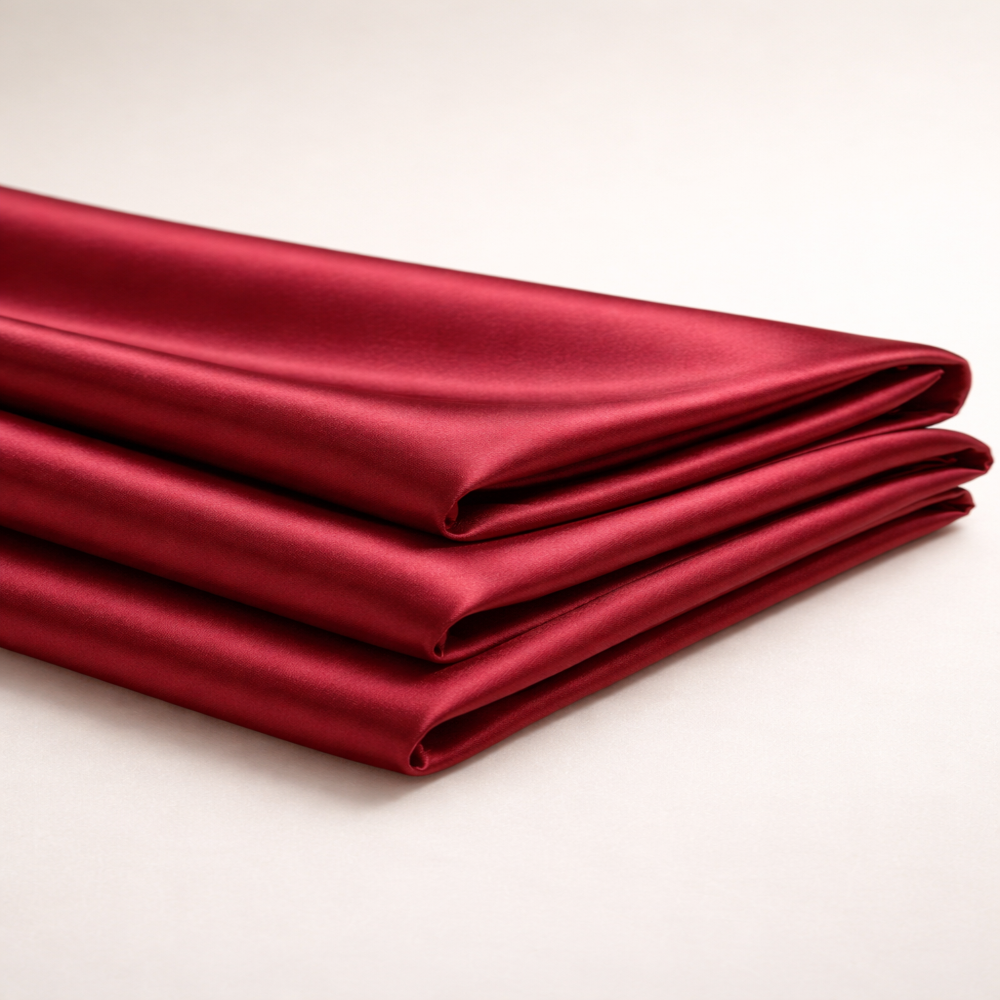 Katan Silk Fabric, Premium Pure Silk with Tight Weave & Structured Feel for Saree, Bridal & Designer Wear