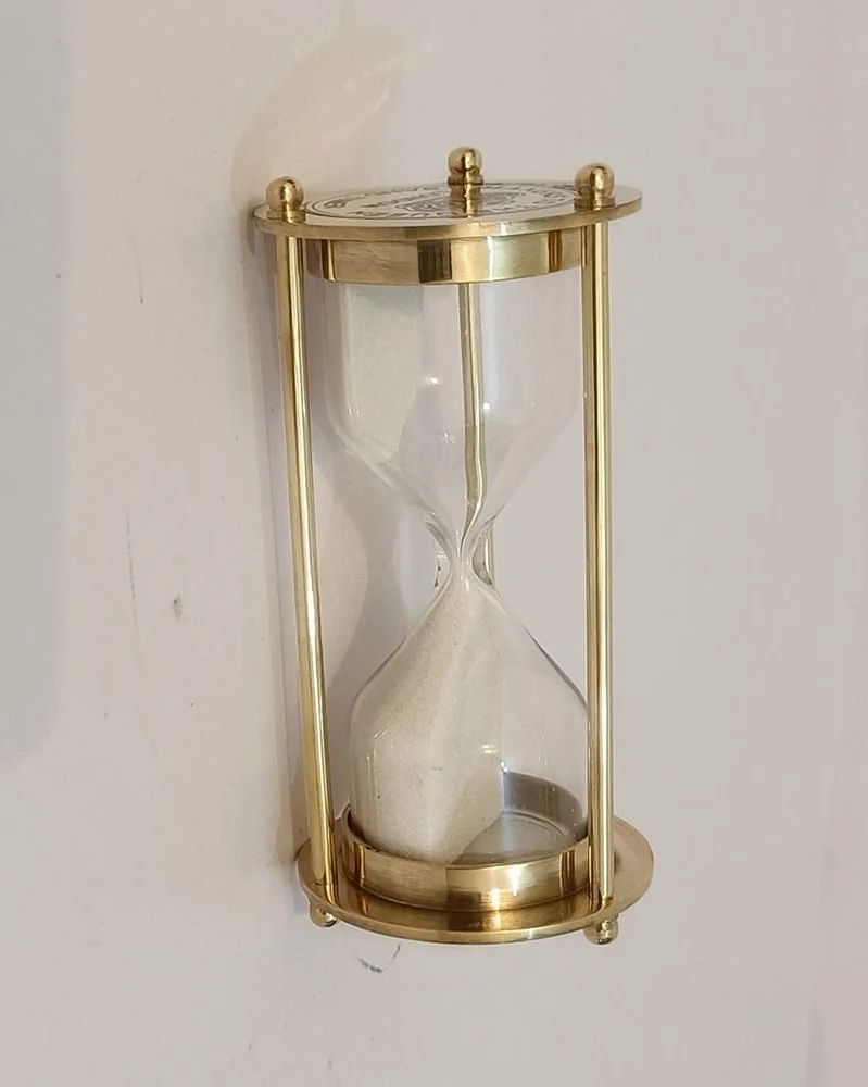 Brass Sand Timer 1 Minute Hourglass Timer Clock