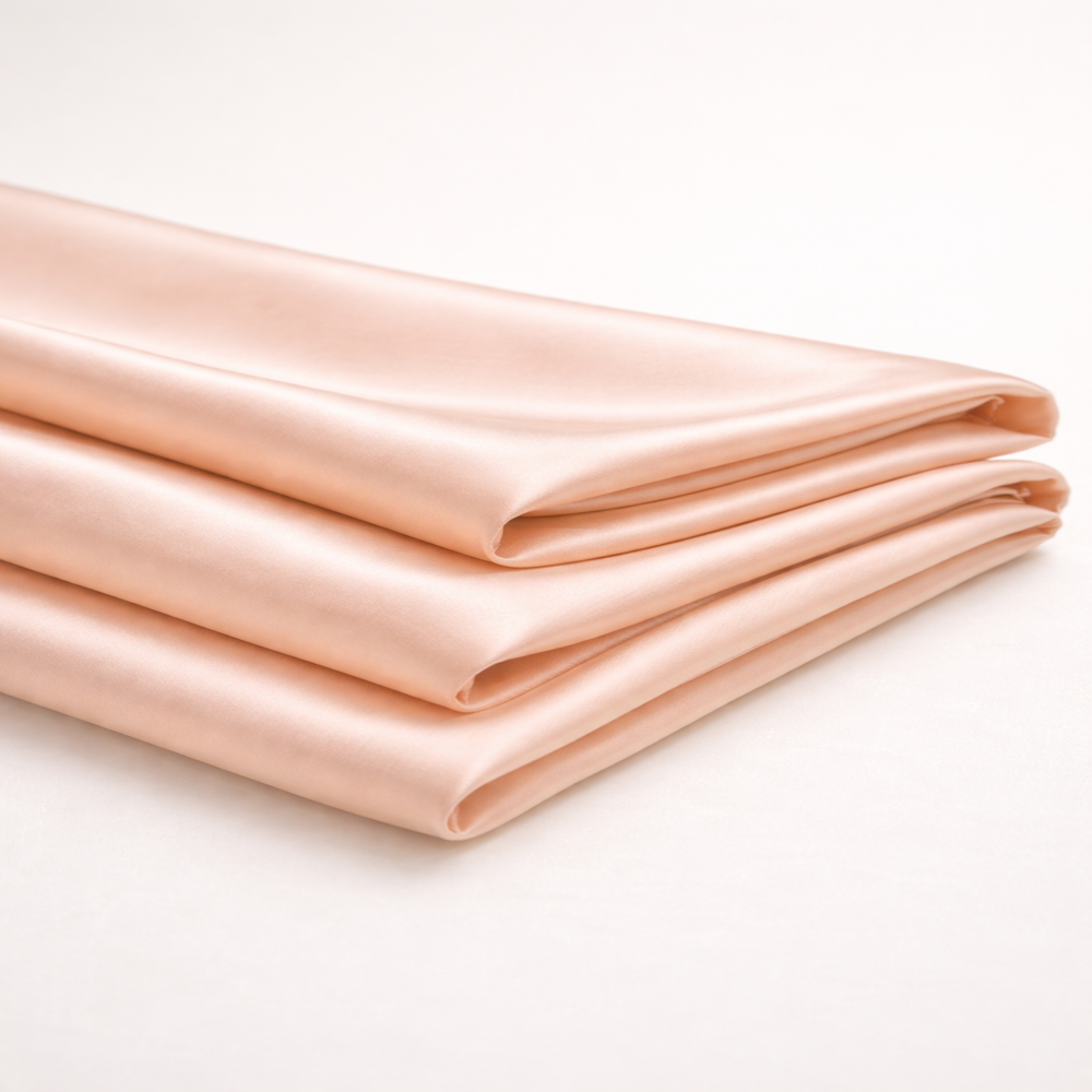 Chinya Silk Fabric, Soft Lightweight Silk With Slight Crisp Feel For Saree, Blouse & Designer Garments - Color: Cream / Custom