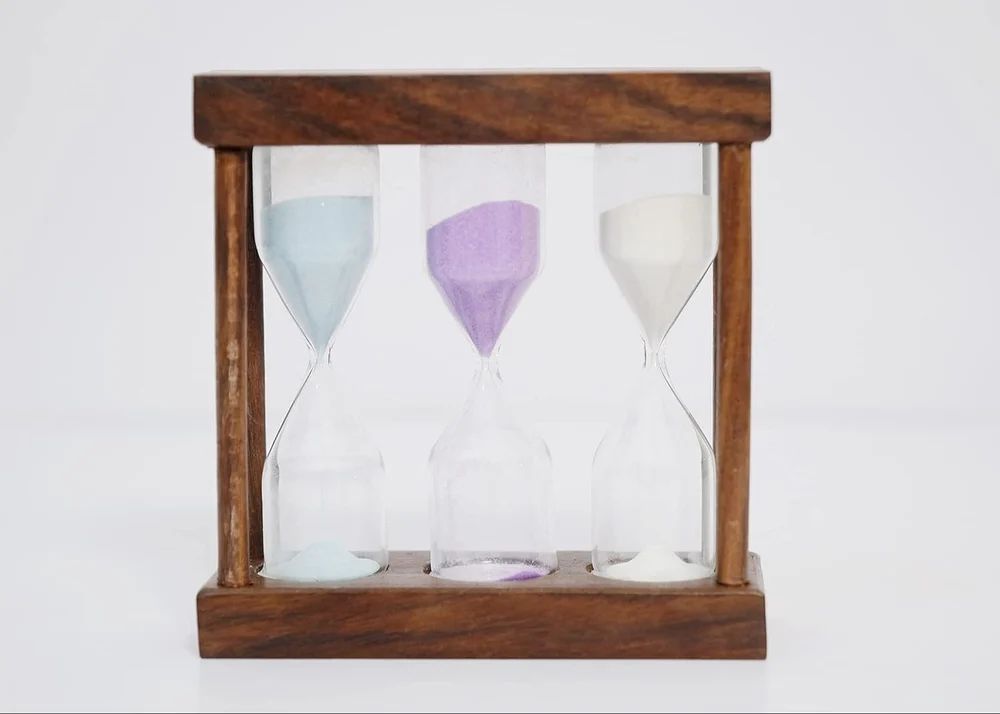 Wooden Sand Timer Tea Timer 3-4-5 Minute Hourglass Three-in-one Ideal