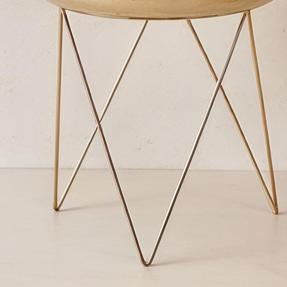 Set of 3 candle urli with stand