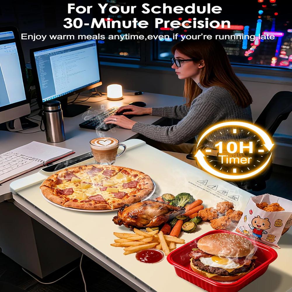 Food Warming Mat  Silicone Electric Warming Tray