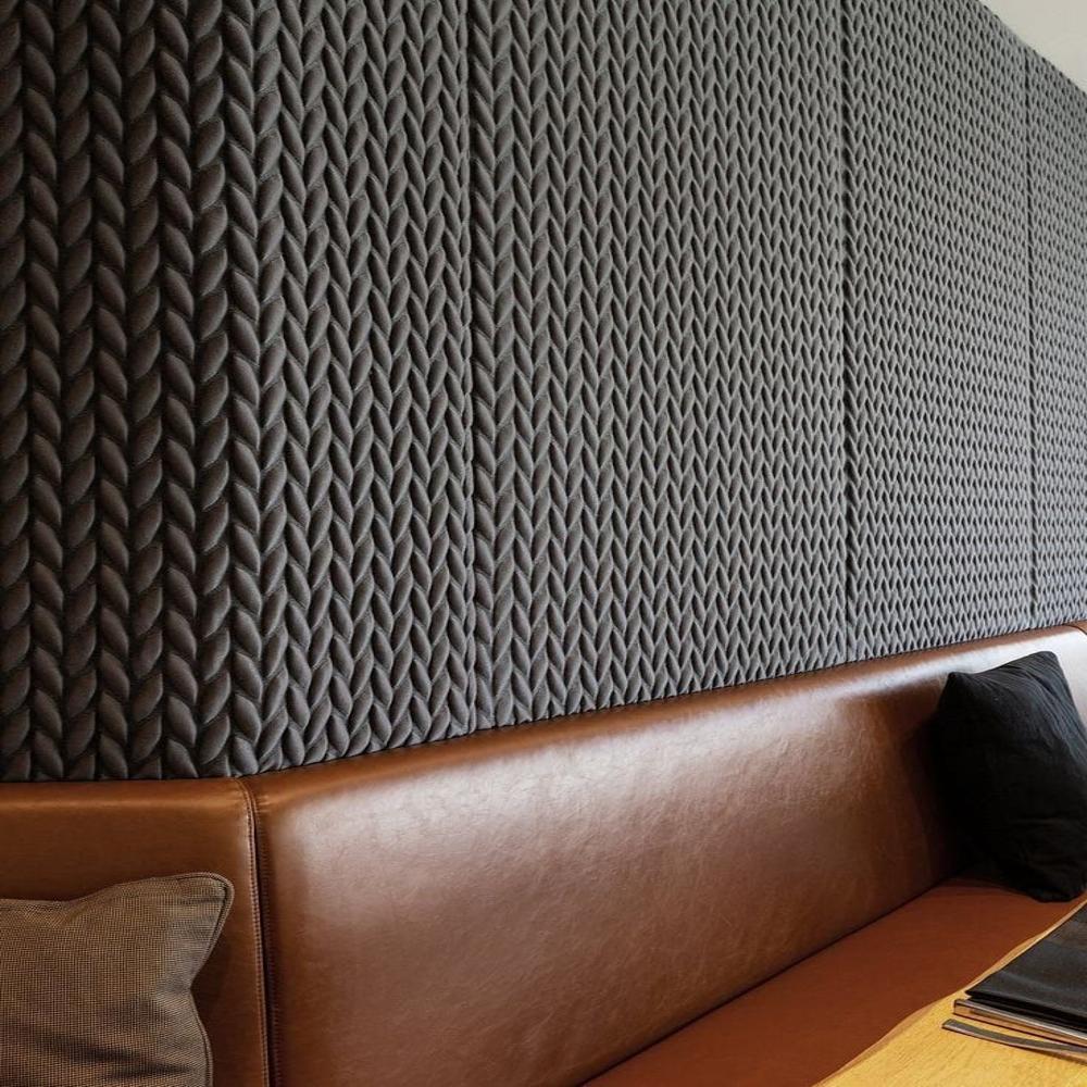 Luxury Leather Wall Panels Leatherite Finish Wall & Ceiling Panels Premium Bed Back Upholstered Panels