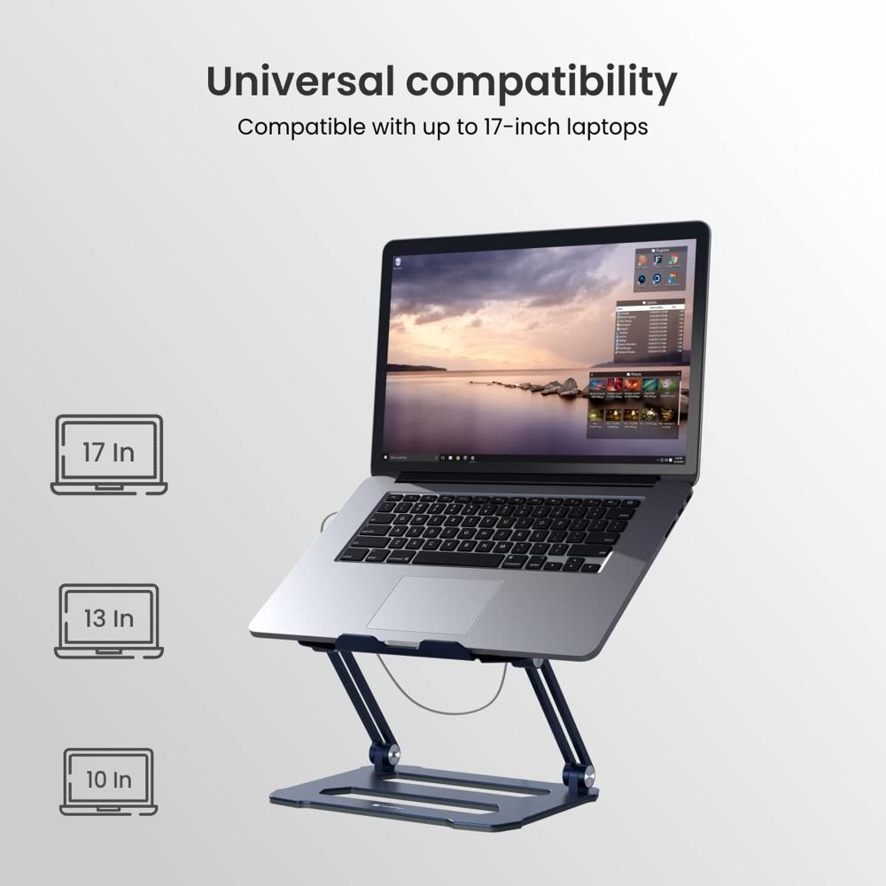 Portronics My Buddy K10 Portable Laptop Stand with Multiple