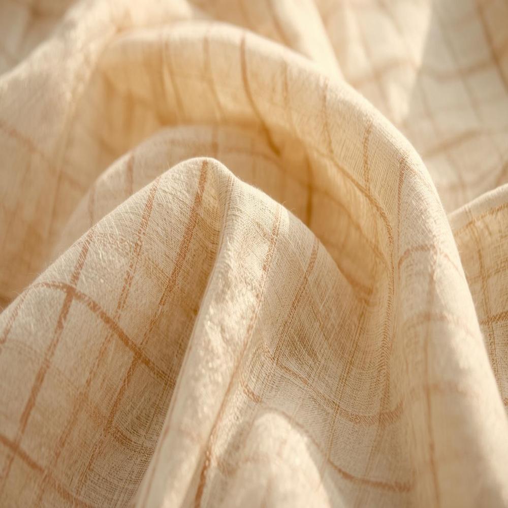 Kota Silk Cotton Fabric, Lightweight Breathable Checked Silk Cotton for Saree, Dupatta & Summer Wear