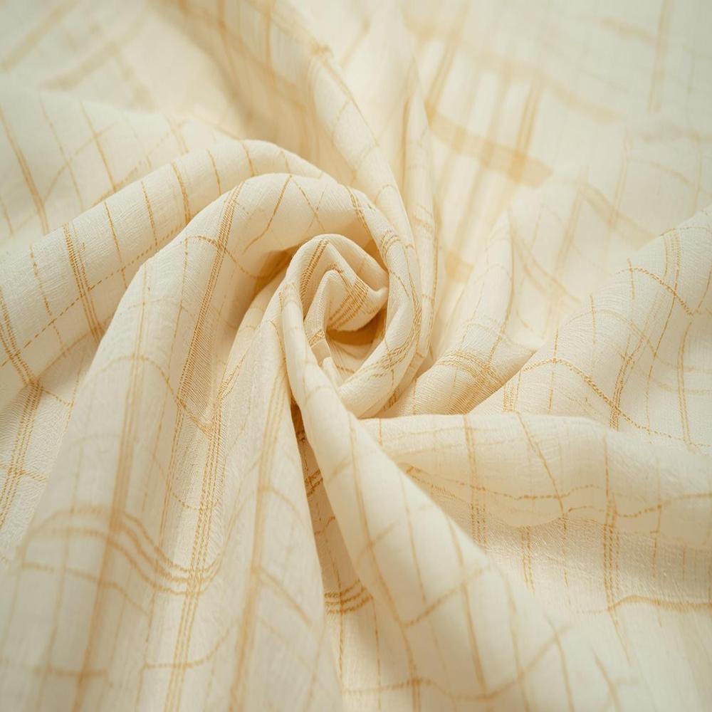 Kota Checks Silk Fabric, Lightweight Breathable Checked Silk for Saree, Dupatta & Summer Wear