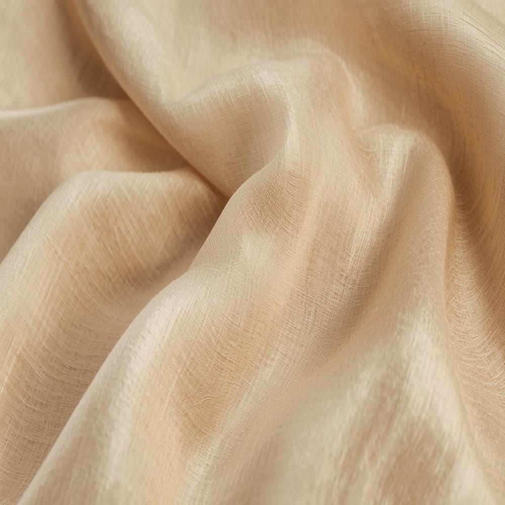 Kora Tussar Silk Fabric, Raw Unprocessed Silk for Dyeing, Printing & Designer Garments