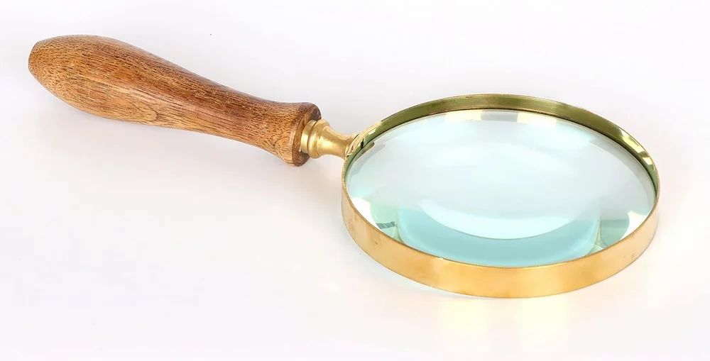 Vintage Inspired Brass Handheld Magnifying Glass/Magnifier