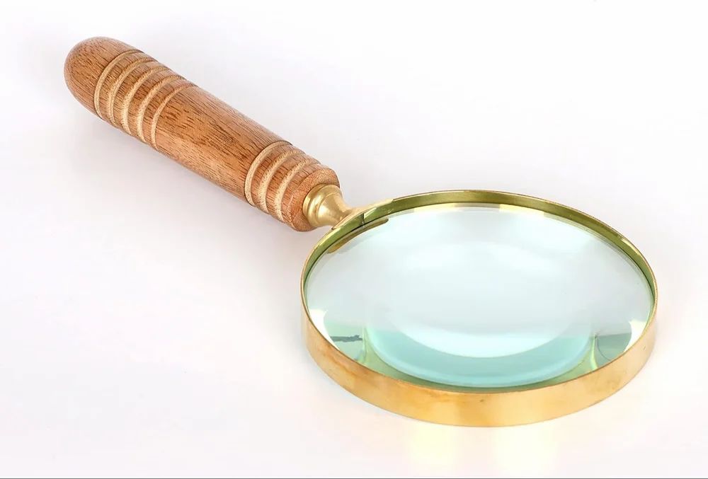 Vintage Inspired Brass Handheld Magnifying Glass/Magnifier