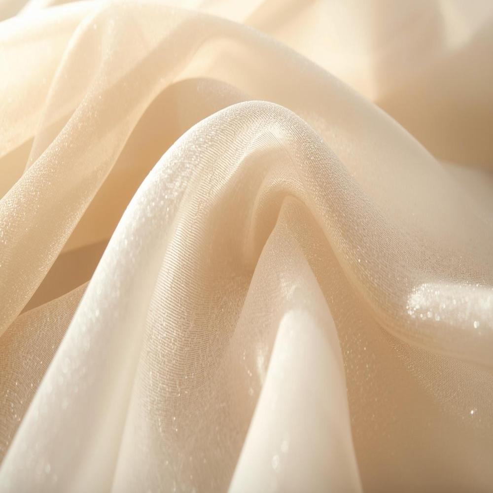 Organza Fabric 21 GSM, Lightweight Sheer Transparent Premium Fabric for Dupatta, Saree & Designer Wear