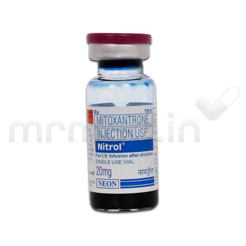 Nitrol 20 mg Injection, Mitoxantrone Anti Cancer Oncology Medicine