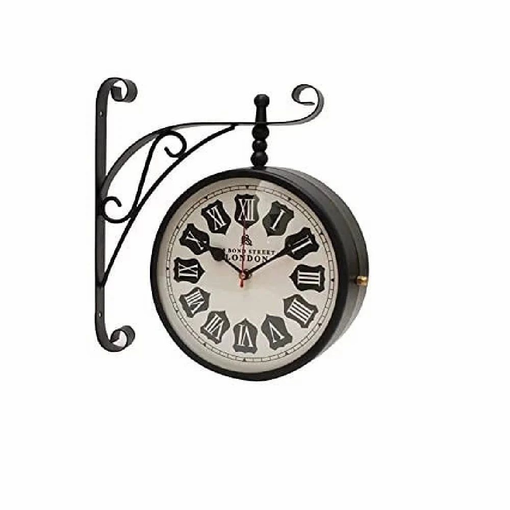 Victoria Station Clock London Vintage Wall Clock Retro Clock Double Sided Wall Clock Antique Clock
