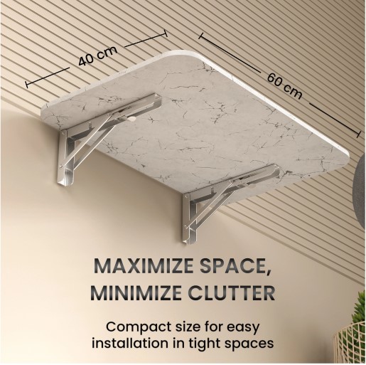 Portronics My Buddy L Folding Wall Mounted Study Table Wood Porta...more