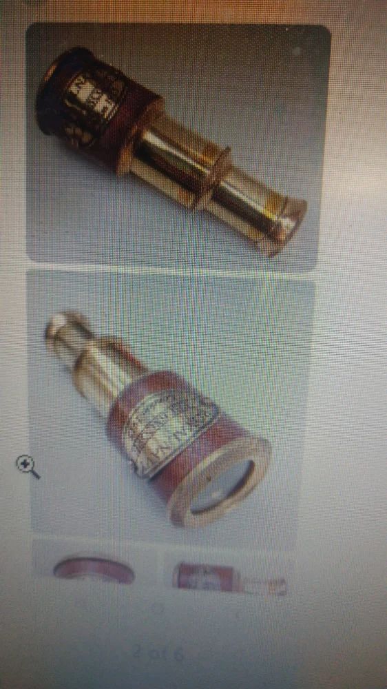 Antique Brass Telescope