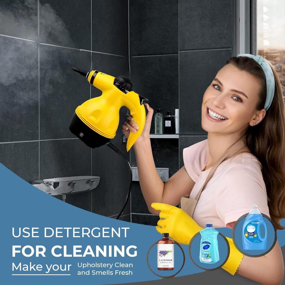 9-in-1 Handheld Steam Cleaner for Home, Car & Furniture