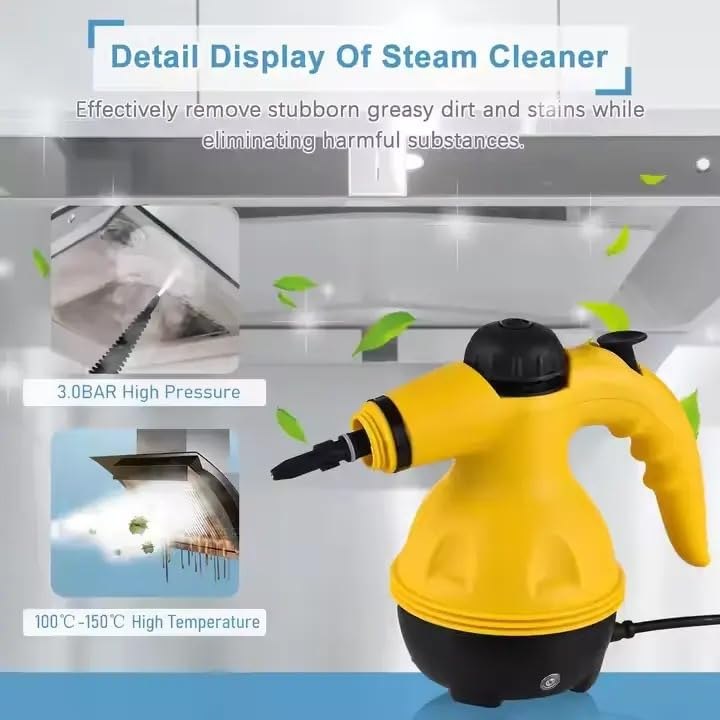 9-in-1 Handheld Steam Cleaner for Home, Car & Furniture