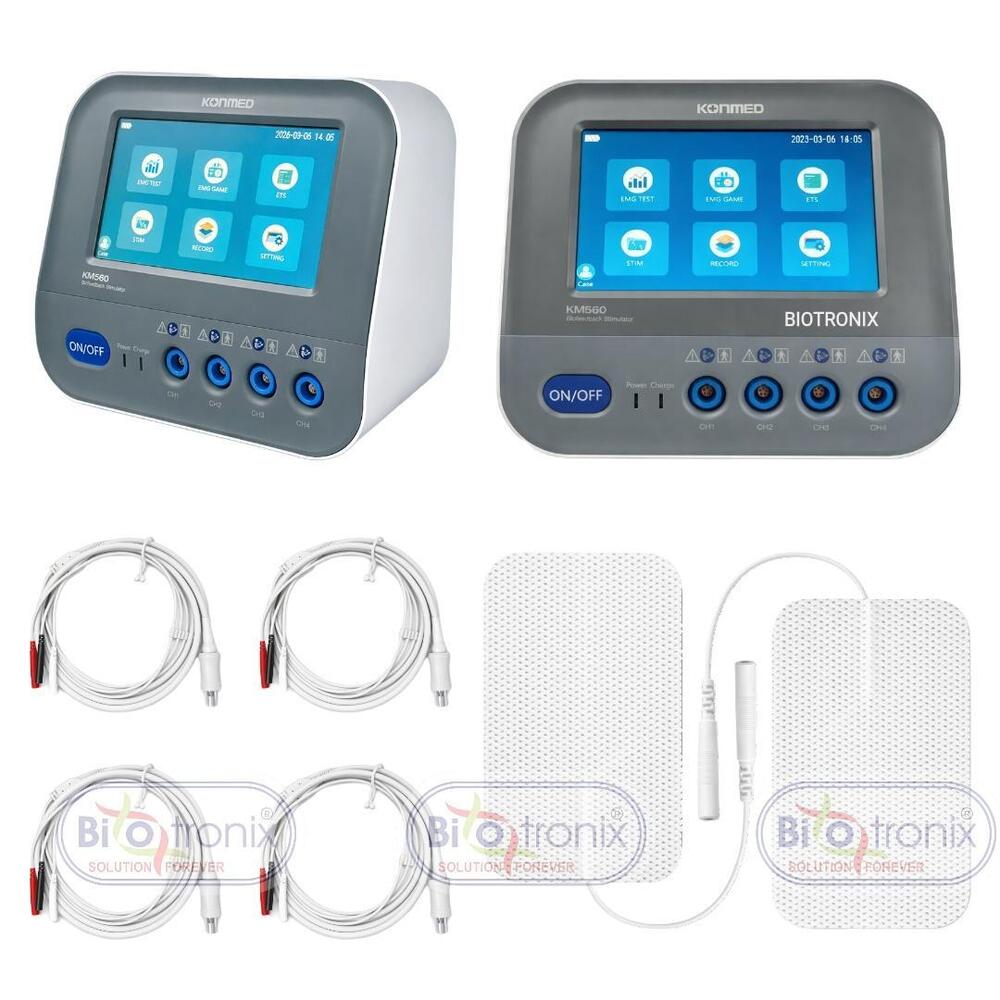 Konmed KM-560 4 Channel EMG Biofeedback Device for Physiotherapy