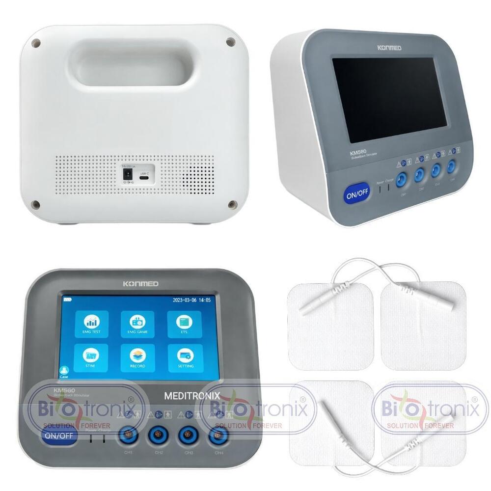 Konmed KM-560 4 Channel EMG Biofeedback Device for Physiotherapy