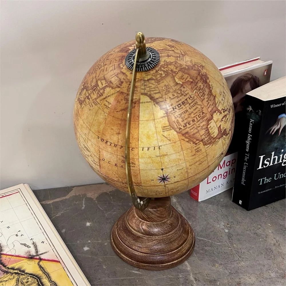 8 Inch Antique World Globe