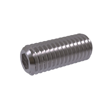 SS Hexagon Socket Set Screws with flat point