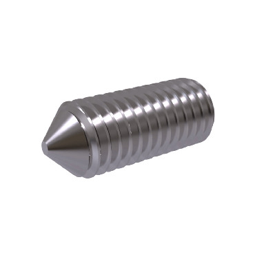 SS Hexagon Socket Set Screws with cone point
