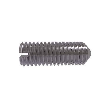 Slotted Set Screw With Cone Point - Head Shape Type: Headless