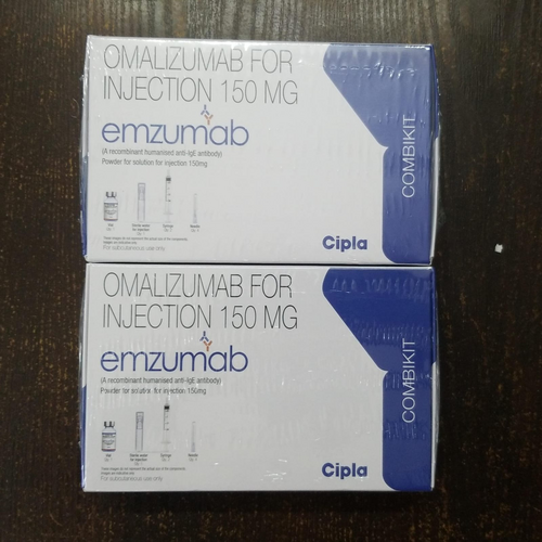 Emzumab 150 mg Injection, Omalizumab Monoclonal Antibody Allergy Treatment Medicine