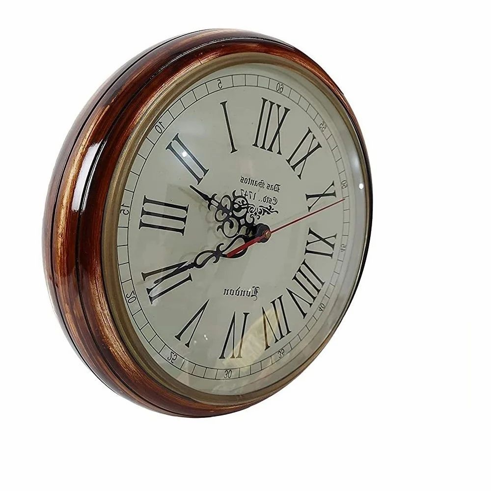  Glass Designer Wooden Wall Clock (12 inch)