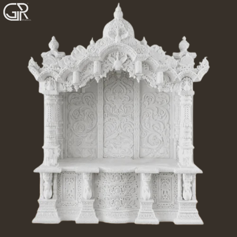 White Marble Carving Temple (Ht-7ft)