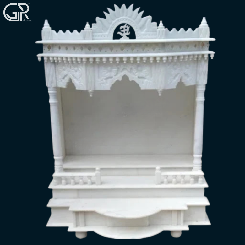 Inlay White Marble Mandir