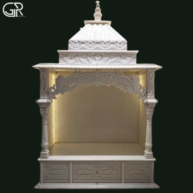 Beautiful Jali Marble mandir
