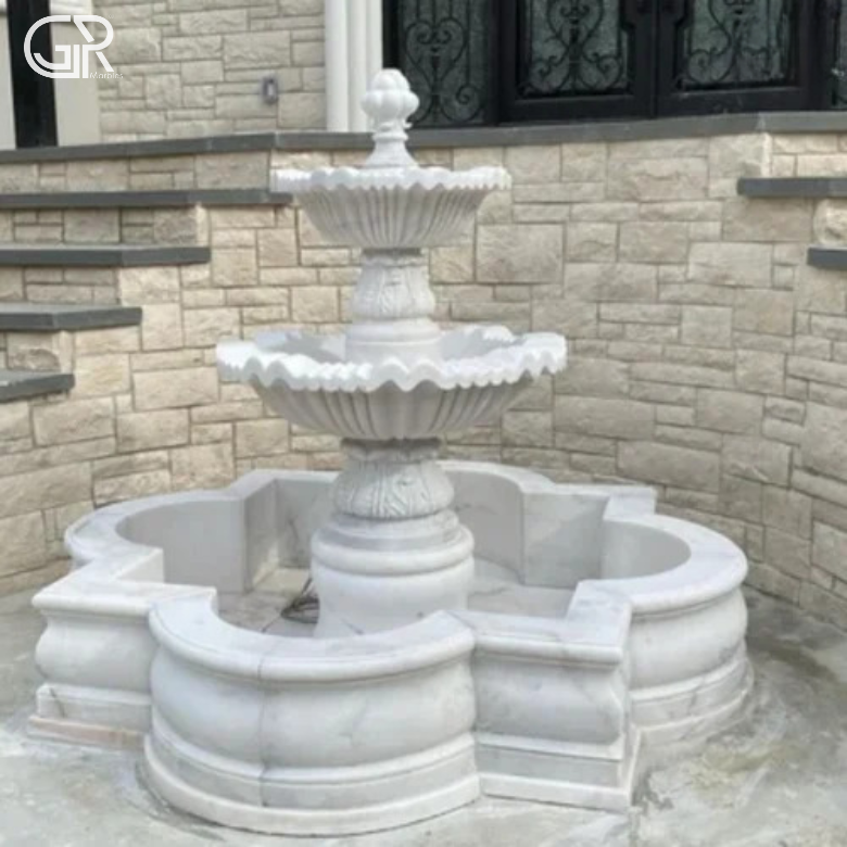 Stylish 2 Tier Marble Fountain