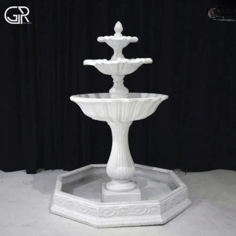 White Marble Fountain