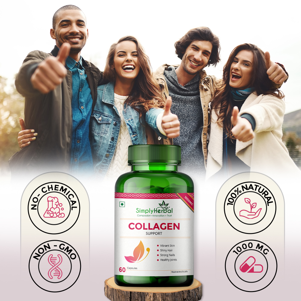 Simply Herbal Collagen Supplement Capsules Shelf Life: 24 Month Months