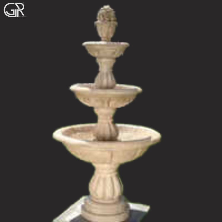 Outdoor Sandstone Fountain, (Ht-4ft)